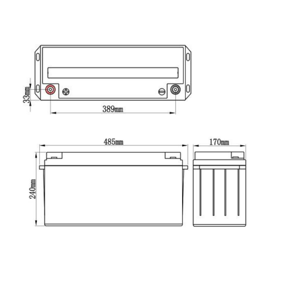 картинка Аккумулятор APL 12-150 от магазина Охранных систем и видеонаблюдения
