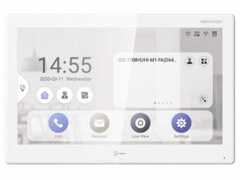картинка Абонентский монитор Hikvision DS-KH9510-WTE1 (B) от магазина Охранных систем и видеонаблюдения