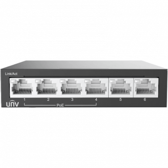 картинка PoE-коммутатор Uniview NSW2020-6T-POE-IN от магазина Охранных систем и видеонаблюдения