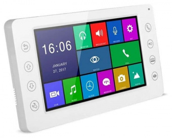 картинка Абонентский монитор AccordTec AT-VD 710W WH от магазина Охранных систем и видеонаблюдения