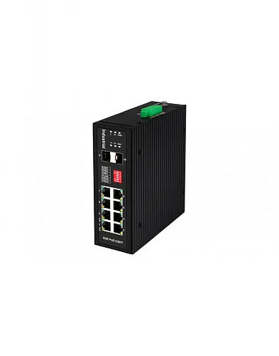 картинка NS-SW-8G2G-P/I Промышленный HiPoE коммутатор NST Gigabit Ethernet на 8GE PoE + 2 GE SFP порта. от магазина Охранных систем и видеонаблюдения