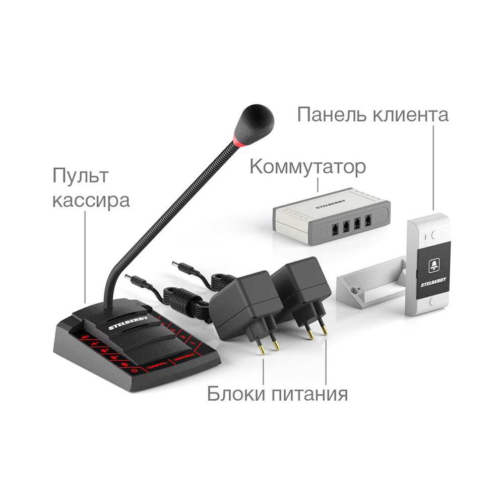 картинка S-640 — 4-канальное переговорное устройство для АЗС от магазина Охранных систем и видеонаблюдения