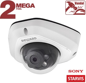 картинка Купольная IP камера Beward SV2012DM от магазина Охранных систем и видеонаблюдения