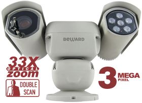 картинка Поворотная купольная уличная IP-камера PTZ B89R-3595Z33 от магазина Охранных систем и видеонаблюдения