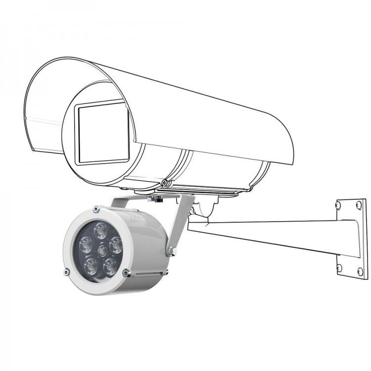 картинка Прожектор белого света ПБС-25/45 от магазина Охранных систем и видеонаблюдения