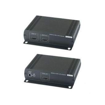 картинка KVM-комплект HDMI, USB, ИК — RJ-45 SC&T HKM01E от магазина Охранных систем и видеонаблюдения