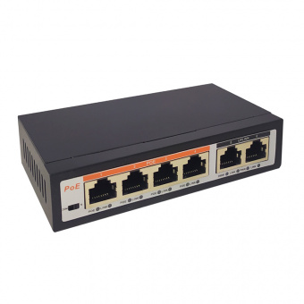 картинка PoE-коммутатор True IP TI-204P от магазина Охранных систем и видеонаблюдения