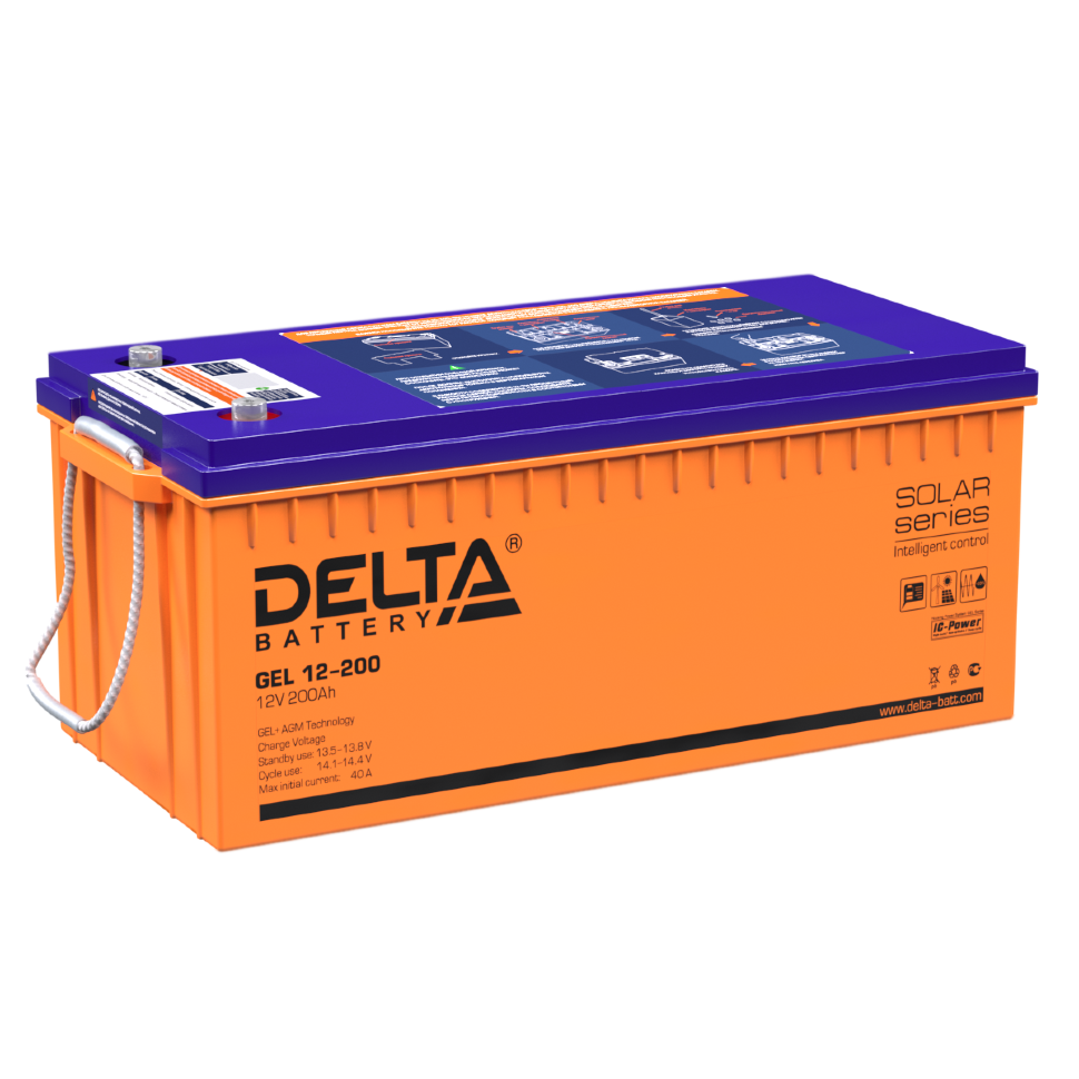 картинка DELTA battery GEL 12-200 от магазина Охранных систем и видеонаблюдения