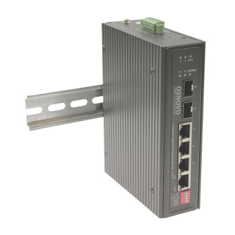 картинка Промышленный PoE-коммутатор Gigabit Ethernet Osnovo SW-80402-I от магазина Охранных систем и видеонаблюдения