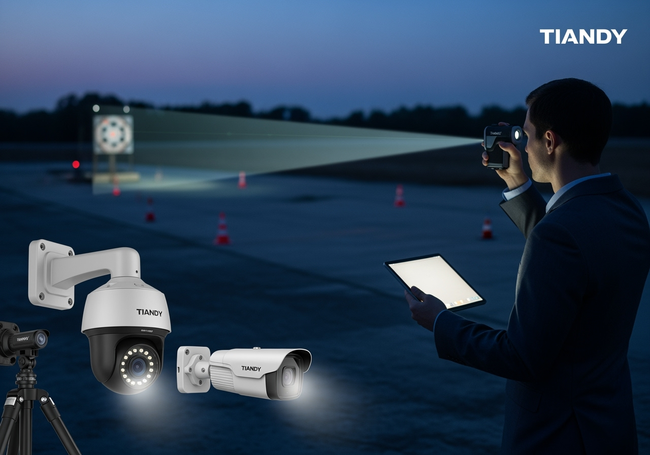 Тесты дальности IR-подсветки камер Tiandy: реальные замеры