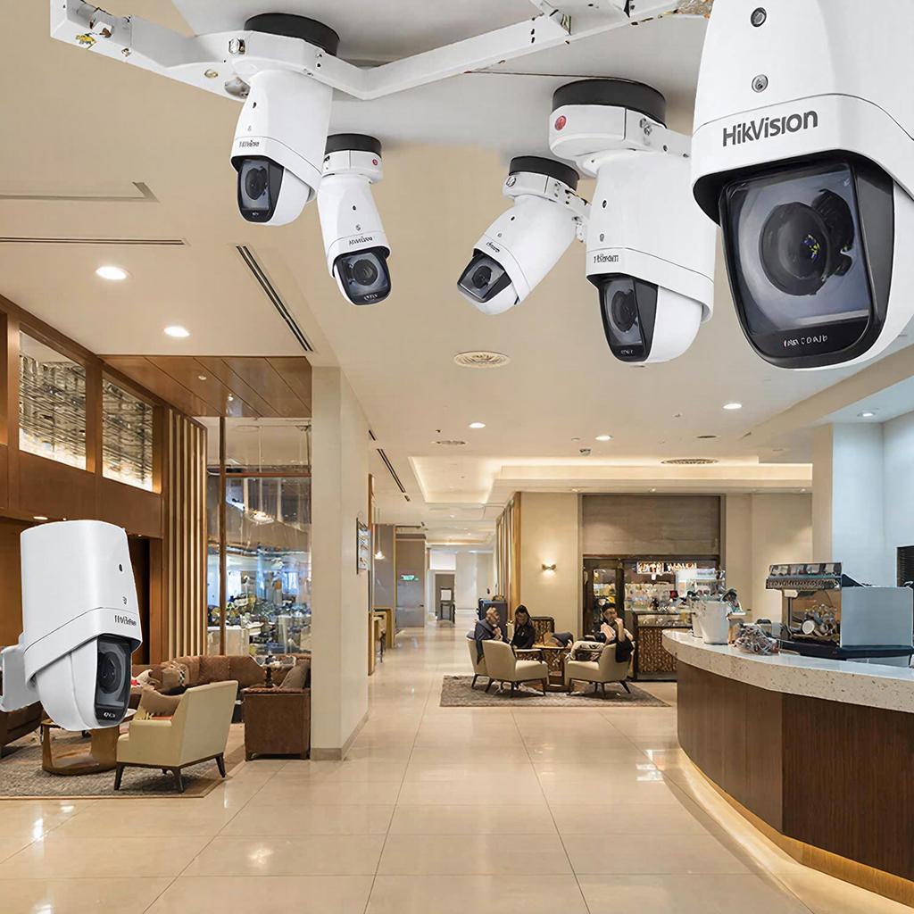 Маркетинговые статьи: кейсы установки Hikvision в кафе, склад, гостиницу