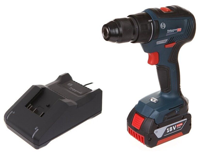 картинка Дрель-шуруповерт Bosch GSR 18V-90 C (0.601.9K6.006) от магазина Охранных систем и видеонаблюдения