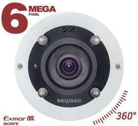картинка Панорамная IP камера Fisheye Beward BD3670FL2 от магазина Охранных систем и видеонаблюдения