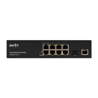 картинка Неуправляемый poe коммутатор СКАТ 4074 SKAT PoE-8G-1G-1S от магазина Охранных систем и видеонаблюдения