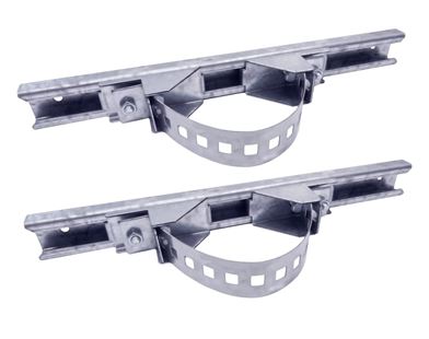 картинка Уличный коммутатор OSNOVO Комплект крепления на столб для станций 400-600мм от магазина Охранных систем и видеонаблюдения