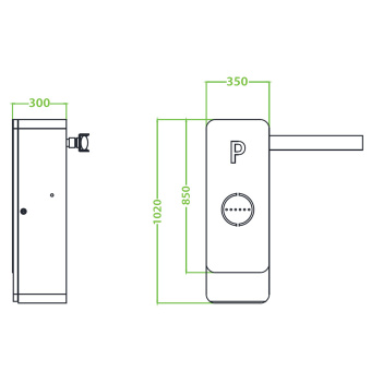 картинка Шлагбаум TRASSIR TR-B01LR от магазина Охранных систем и видеонаблюдения