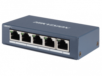 картинка Коммутатор Hikvision DS-3E0505-E от магазина Охранных систем и видеонаблюдения