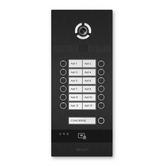картинка Вызывная панель BAS-IP BI-12FBI Black от магазина Охранных систем и видеонаблюдения