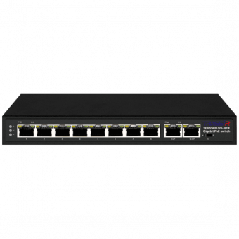 картинка РоЕ-коммутатор TRASSIR TR-NS1410-120-8POE от магазина Охранных систем и видеонаблюдения