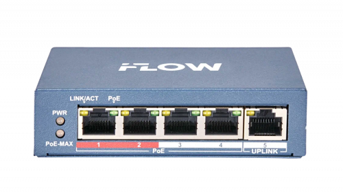 картинка PoE коммутатор 4 порта F-SW-EU205POE-V от магазина Охранных систем и видеонаблюдения
