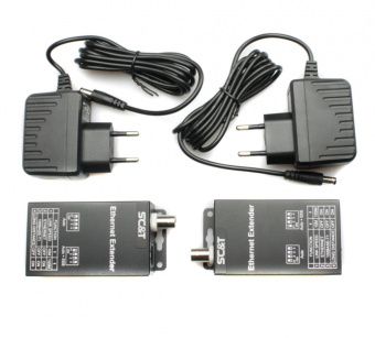 картинка Удлинитель Ethernet SC&T IP09CK от магазина Охранных систем и видеонаблюдения