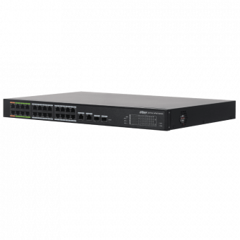 картинка РоЕ-коммутатор Dahua DH-LR2218-16ET-240 от магазина Охранных систем и видеонаблюдения