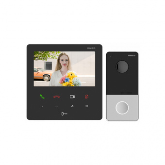 картинка Комплект IP-видеодомофона HiWatch DS-D200IKWF от магазина Охранных систем и видеонаблюдения