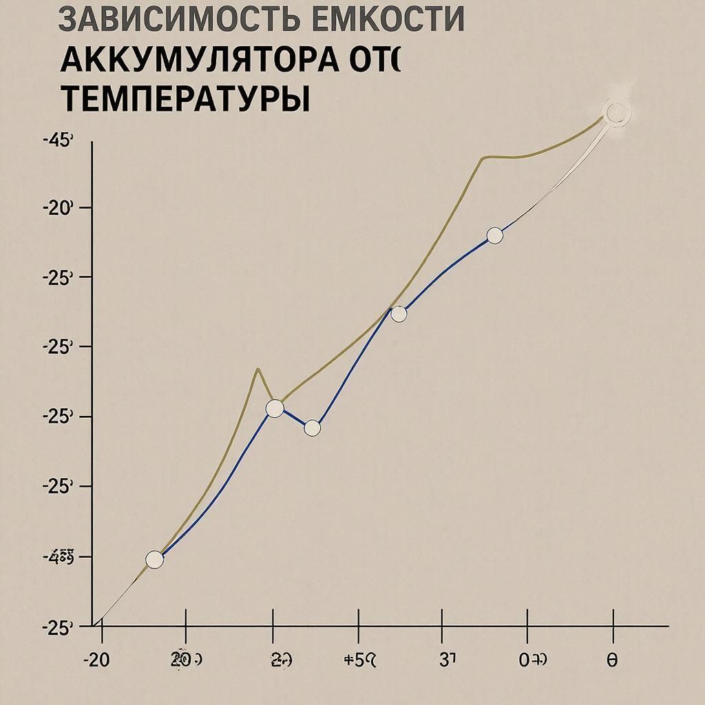 Как узнать влияние температуры на ёмкость аккумулятора