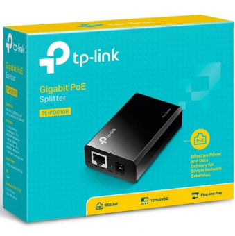 картинка Гигабитный PoE-сплиттер TP-Link TL-PoE10R от магазина Охранных систем и видеонаблюдения