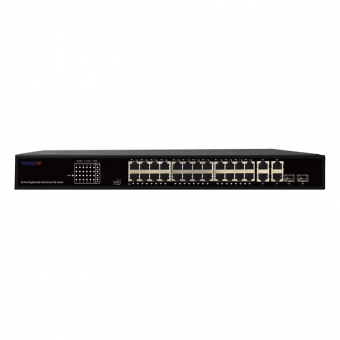картинка РоЕ-коммутатор TRASSIR TR-NS14282С-370-24PoE (D) от магазина Охранных систем и видеонаблюдения