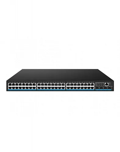 картинка NS-SW-48G4G10-PL Управляемый L3 PoE  коммутатор на 48xGE RJ-45 c PoE + 4х10G SFP+ порта. от магазина Охранных систем и видеонаблюдения