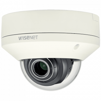 картинка Купольная вандалостойкая IP-камера Wisenet XNV-L6080 с Motor-zoom от магазина Охранных систем и видеонаблюдения
