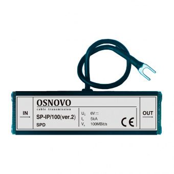 картинка Устройство грозозащиты Osnovo SP-IP/100 (ver.2) от магазина Охранных систем и видеонаблюдения