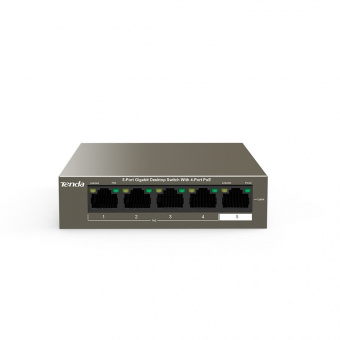 картинка PoE-коммутатор Tenda TEG1105P-4-63W от магазина Охранных систем и видеонаблюдения