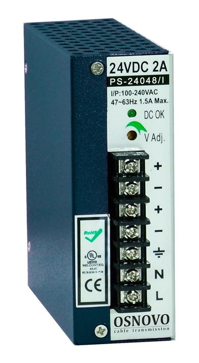 картинка Промышленный блок питания OSNOVO PS-24048/I от магазина Охранных систем и видеонаблюдения