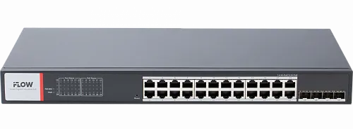 картинка Сетевой коммутатор iFLOW F-SW-IM628HPOE-PM-24G4GO от магазина Охранных систем и видеонаблюдения