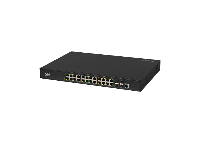 картинка PV-MGPOE24S4
PoE коммутатор 100/1000, L2+, 24xPoE, 4xUplink, PoE 400 Вт от магазина Охранных систем и видеонаблюдения