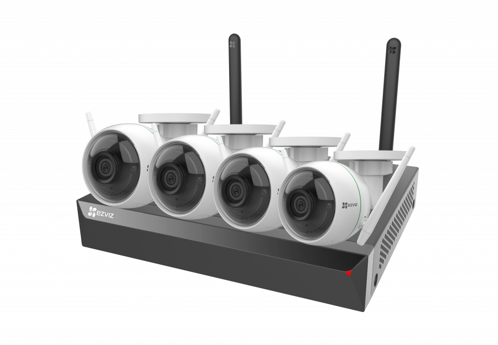 картинка Ezviz CS-BW3824B0-E40 комплект 8CH (Wi-Fi) набор 8-ми канальный Wi-Fi NVR + от магазина Охранных систем и видеонаблюдения