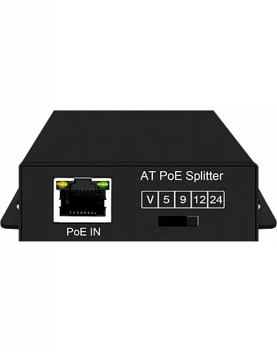 картинка NS-PS-1G-AT PoE-сплиттер Gigabit Ethernet с функцией выбора напряжения на 5/9/12/18V от магазина Охранных систем и видеонаблюдения