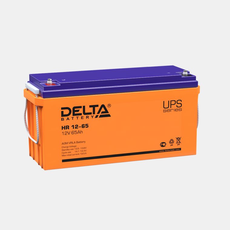 картинка DELTA battery HR 12-65 ups серия аккумуляторов от магазина Охранных систем и видеонаблюдения
