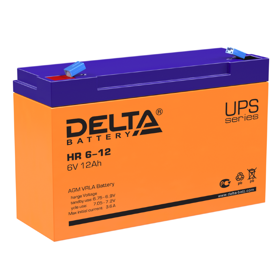 картинка DELTA battery HR6-12 от магазина Охранных систем и видеонаблюдения