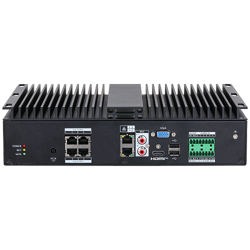 картинка DHI-NVR4104-P-WT индустриальный 4-канальный IP-видеорегистратор (NVR) с поддержкой PoE от магазина Охранных систем и видеонаблюдения