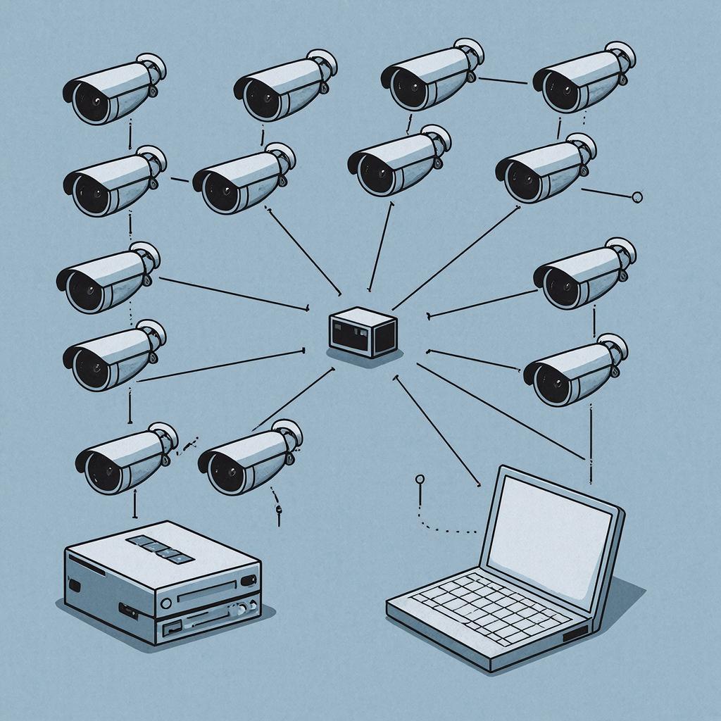 RTSP/ONVIF интеграция 12 камер с NVR и VMS