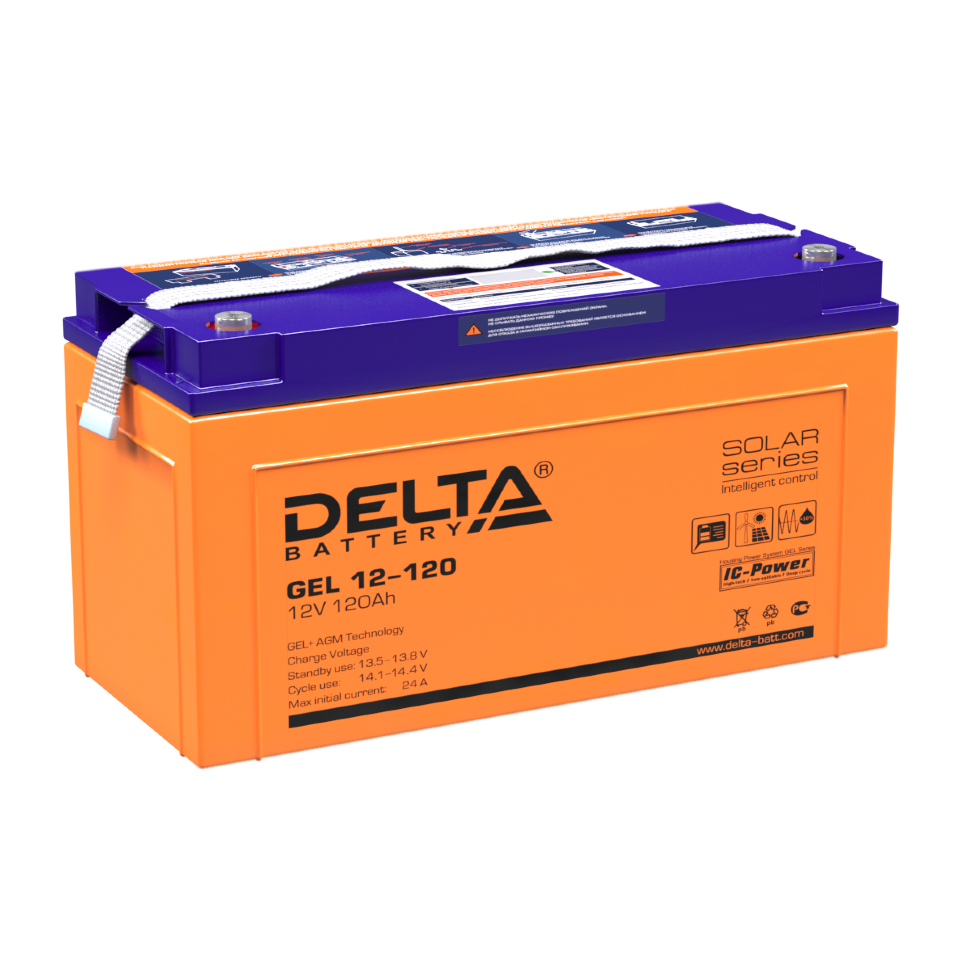 картинка DELTA battery GEL 12-120 от магазина Охранных систем и видеонаблюдения