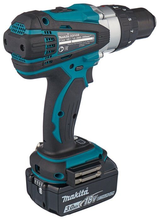 картинка Дрель-шуруповерт Makita DDF458RFE от магазина Охранных систем и видеонаблюдения