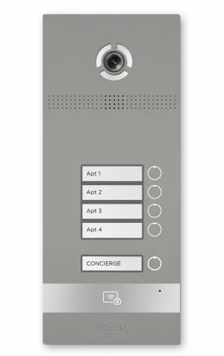 картинка Уникaльнaя вызывнaя пaнель BI-04FB SILVER от магазина Охранных систем и видеонаблюдения