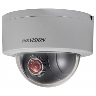 картинка Вандалостойкая сетевая PTZ-камера Hikvision DS-2DE3304W-DE с объективом x4 для улицы от магазина Охранных систем и видеонаблюдения
