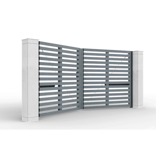 картинка Автоматические распашные ворота Prestige 4 на 2 метра с приводом AM-3000KIT цвета RAL 7016 от магазина Охранных систем и видеонаблюдения