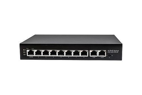 картинка NS-SW-8F2F-P/A Passive PoE коммутатор NST Fast Ethernet на 10 портов. от магазина Охранных систем и видеонаблюдения