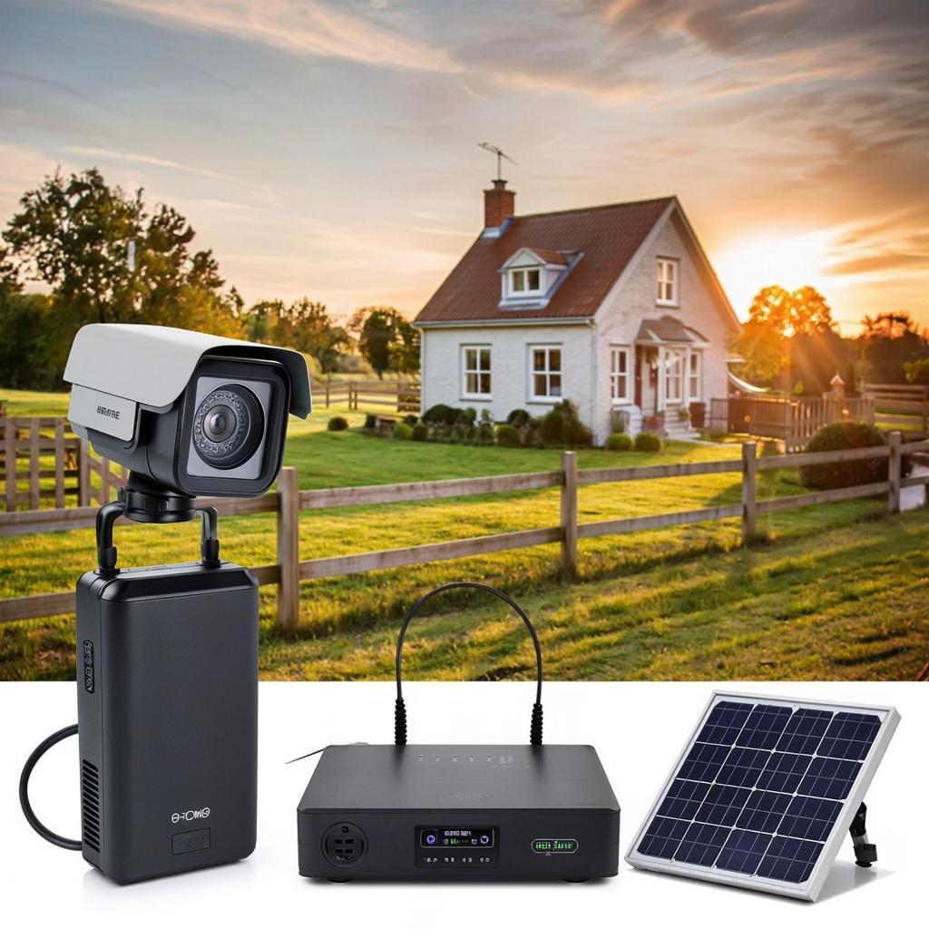 Готовый комплект видеонаблюдения для дачи — с автономным питанием